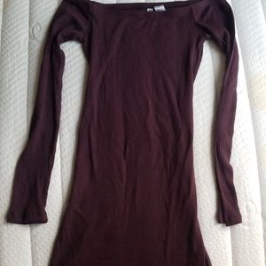 H&M off shoulder ribbed dress